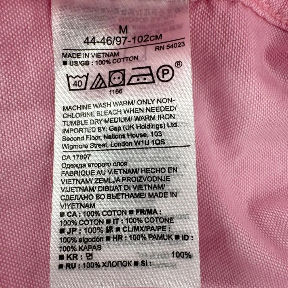 Banana Republic Button Down Shirt Mens Size M Pink Nantucket Preppy Ivy League